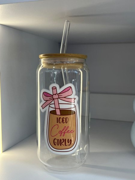 كأس للبارد - iced coffee girl