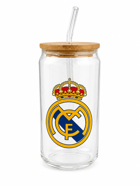كأس زجاج ريال مدريد للبارد